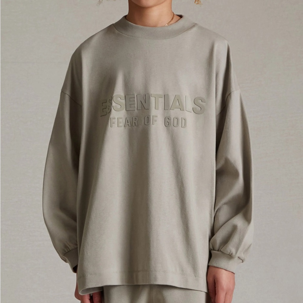 Kids Fear of God Essentials Seal Long Sleeve T-Shirt